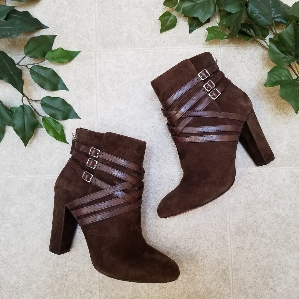 Suede Ralph Lauren Vanna Ankle Boots